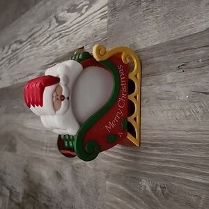 Vintage Jolly Santa 5-Piece Coaster Set With Sleigh